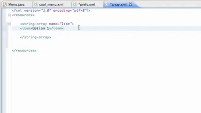 Android Application Development 55 Setting up a String array resource смотреть онлайн