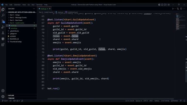 Discord Chatbot with Python using Hikari | Part 4 - Guild Events смотреть онлайн