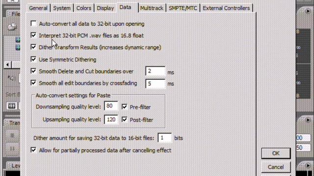 Видео уроки по Adobe Audition. Урок 7: Общие настройки(Data) смотреть онлайн