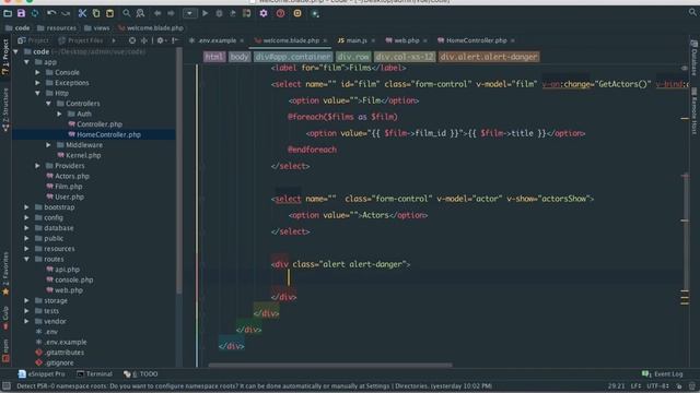Laravel 5 3 vuejs 2 fetch data with vue js form vue recource response lesson 6 смотреть онлайн