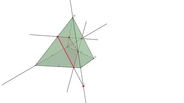 Построение сечений призмы и пирамиды 9 смотреть онлайн