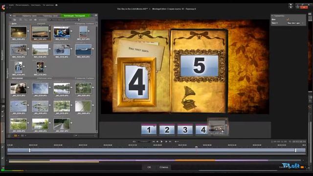 09  Pinnacle Studio 20  Фото Альбом, анимация ( Animation Foto ALBUM )