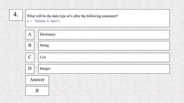 Python MCQ Questions with Answers - Data type - Part 1 смотреть онлайн
