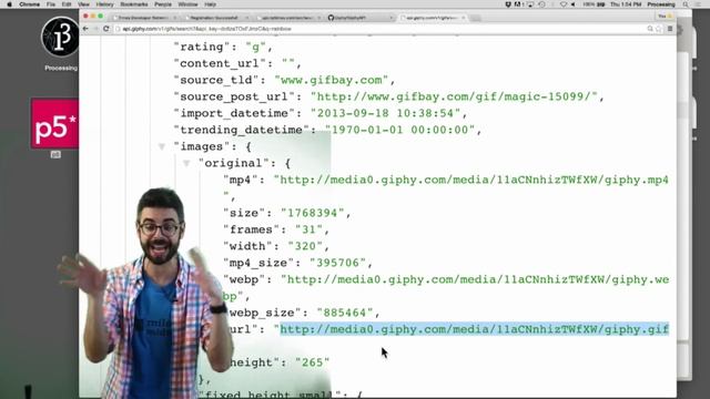 10.10: The Giphy API and JavaScript - p5.js Tutorial смотреть онлайн