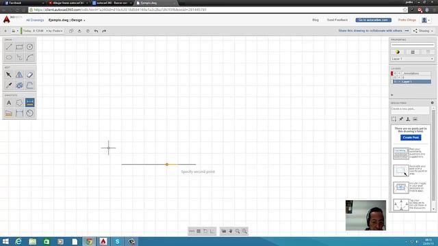 Dibujar lineas con Autocad 360 / Autocad 2015 смотреть онлайн