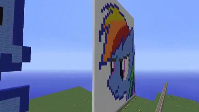 Пиксель арт в Minecraft смотреть онлайн