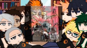 реакция аниме волейбол на т/и 2/? #аниме #волейбол #т/и