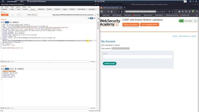 CSRF with broken Referer validation (Video solution, Audio) смотреть онлайн