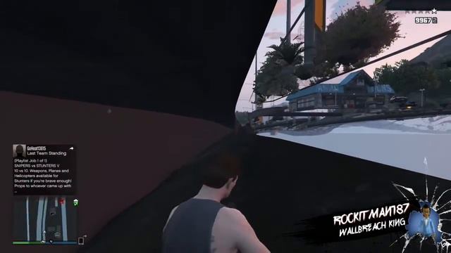 New Palomino freeway bridge wall breach on GTA V смотреть онлайн