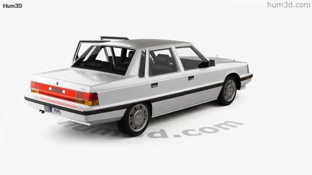 Hyundai Grandeur With HQ Interior 1986 3D Model By Hum3D.com
