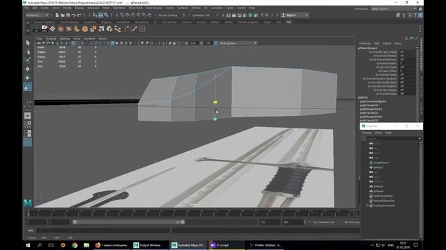 Выравнивание ребер на плоскости Maya 2018 смотреть онлайн