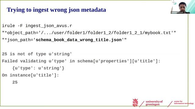 UGM2020 / 05. Using JSON Schemas as Metadata Templates in iRODS смотреть онлайн