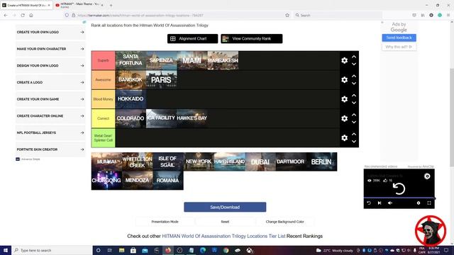 Hitman Trilogy Locations Tier List смотреть онлайн