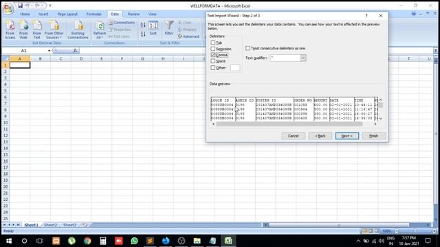 How To Import A Text File Into Excel - Hindi смотреть онлайн