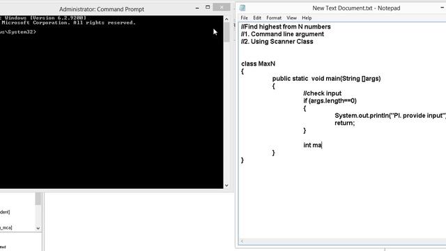 Java Program to find Maximum From N Integers using Command Line Arguments смотреть онлайн
