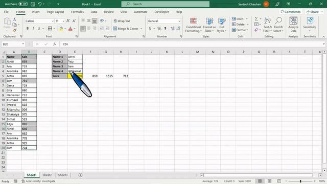 No Manual values to be update | Make it Dynamic Sum in excel | Hindi смотреть онлайн