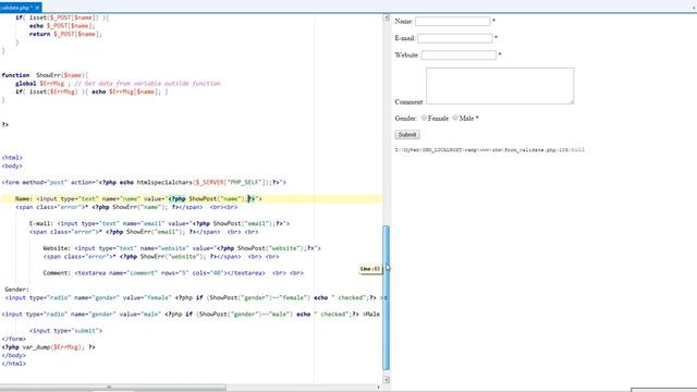 PHP Form Validation Using Function #3 смотреть онлайн
