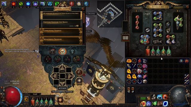 Icicle Mines Against All Endgame. (Simulacrum Wave 30, 80% Feared, Uber Eater And Uber Exarch)
