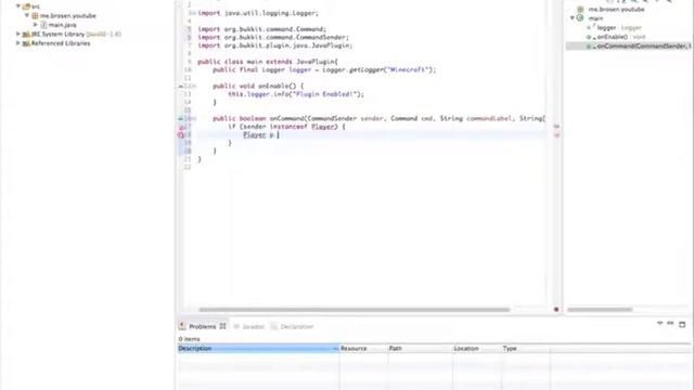 Bukkit Plugin Development Ep.1 - Making a Command! смотреть онлайн