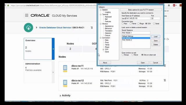 Oracle Cloud DBaaS: RAC set up смотреть онлайн