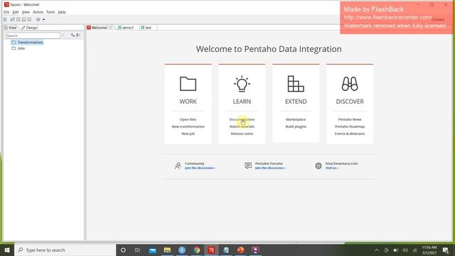 PENTAHO DATA INTEGRATION TOOL DEMO смотреть онлайн
