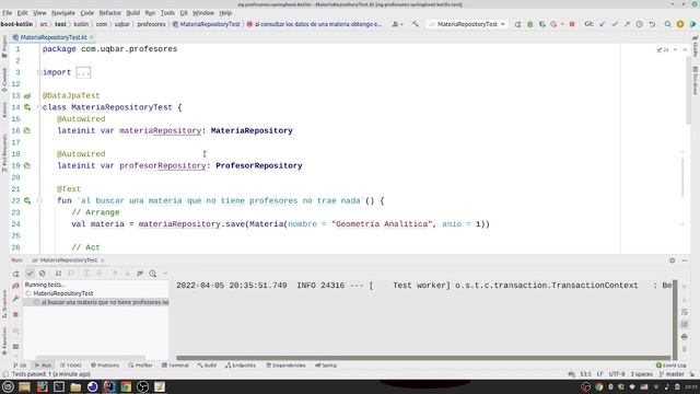 Test de Integracion en Springboot смотреть онлайн