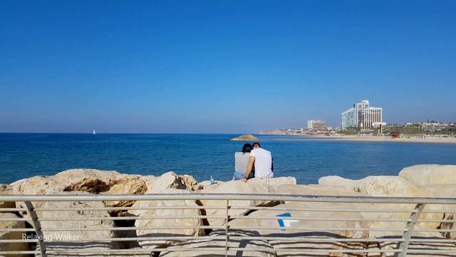 Walking in Port Marina Herzliya, Israel смотреть онлайн