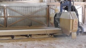 Распилка бревна на брус, доски. Ленточная пилорама