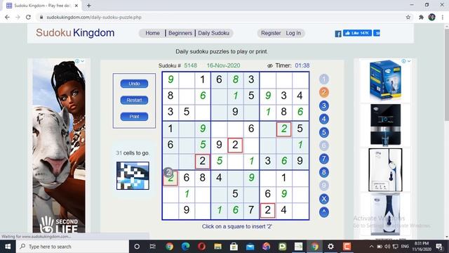 free daily sudoku kingdom ,play sudoku kingdom, "daily sudoku online" смотреть онлайн