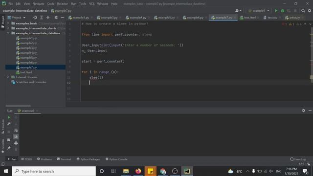How to create a timer using python? - example 87 смотреть онлайн