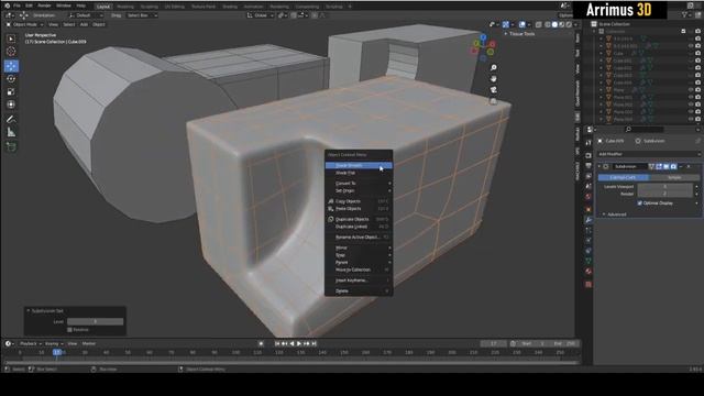 Arrimus 3D Blender Max Tips for Manual Retopology Part 1 смотреть онлайн
