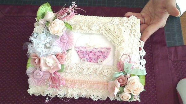 Shabby Chic Baby Shower Guest Book