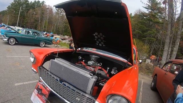 Tri-five Chevys at Bonney Eagle car show 5/19/2019 Standish Maine. смотреть онлайн