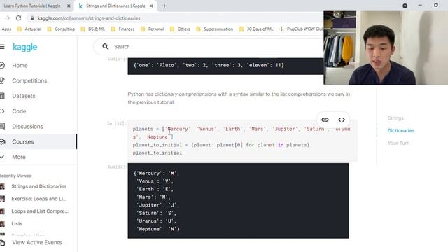 Day 6 - Strings and Dictionaries (Python Lesson 6) смотреть онлайн