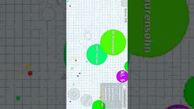 Играем в Agar.io 10 место:) смотреть онлайн