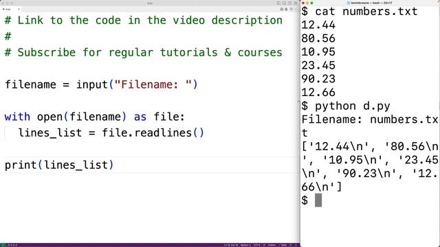 Find The Smallest Number In A File | Python Example смотреть онлайн
