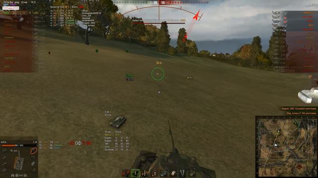 Т-34 1 против 9 Редшир – Встречный бой. (WOT 0.9.5 Full HD) смотреть онлайн