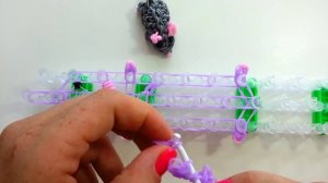 «Мышка 3D» из резинок «Mouse» tutorial DIY Rainbow loom bands