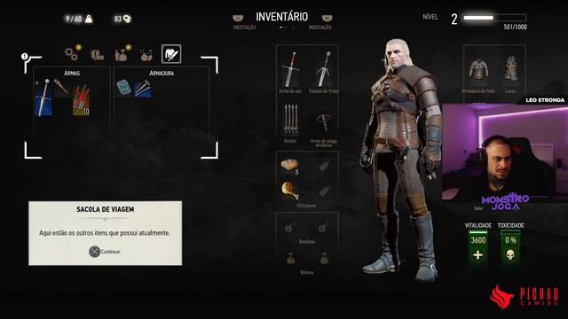 THE WITCHER 3 #2 - NÃO DEIXEM A LUISA MELL VER ESSE VIDEO! - LEO STRONDA смотреть онлайн