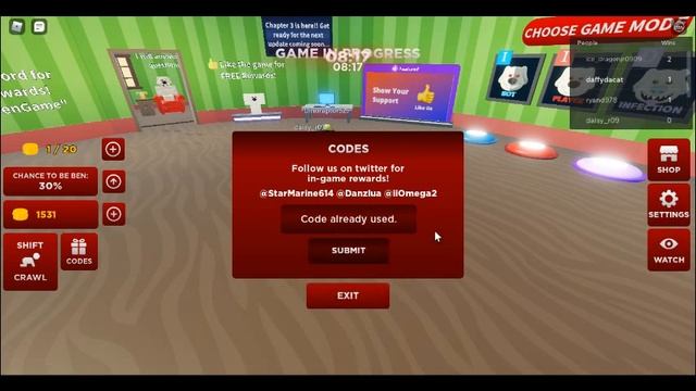 BEN Roblox Discord code смотреть онлайн