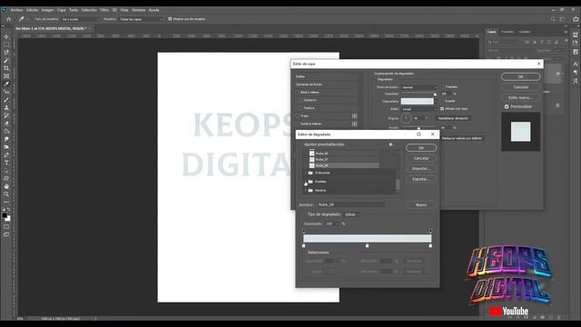 Segunda forma para hacer Degradado de color en texto de Photoshop. Tutorial en español смотреть онлайн