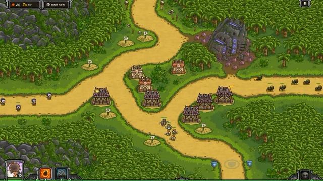 Kingdom Rush Frontiers: Crossbows Only/No Rain Of Fire - Lost Jungle - Mirage - Veteran Difficulty смотреть онлайн