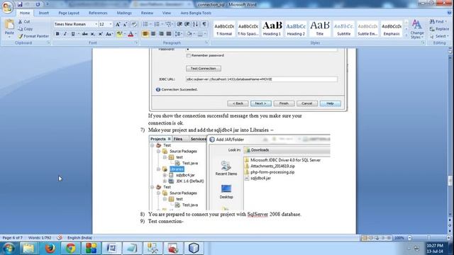 How to Connect NetBeans Project with Microsoft SQL Server 2008 смотреть онлайн