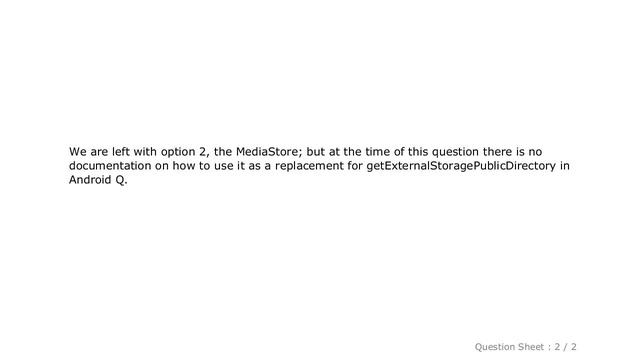 Android : getExternalStoragePublicDirectory deprecated in Android Q смотреть онлайн