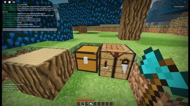 This Fake Roblox Minecraft Game Has DIAMOND Trees!? | Roblox [OP] MC GamePlay смотреть онлайн