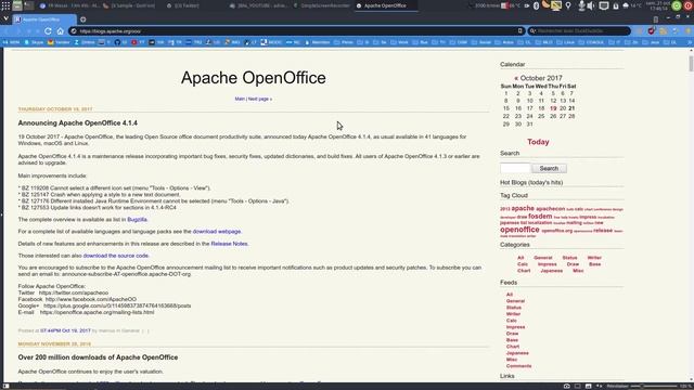 Sortie d'Apache OpenOffice 4.1.4 ! смотреть онлайн
