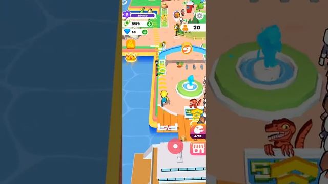 Dino Tycoon gameplay, Dino Park building 3D game смотреть онлайн