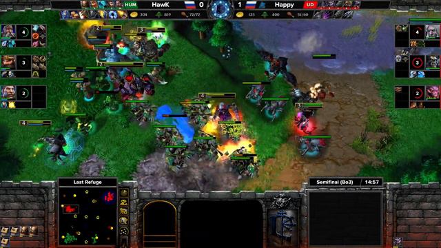 WC3 - ESL Cup #11 - Semifinal: [UD] Happy vs. HawK [HU] смотреть онлайн
