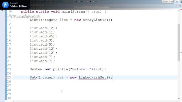 How to Remove duplicate elements from List in Java | Java Program смотреть онлайн