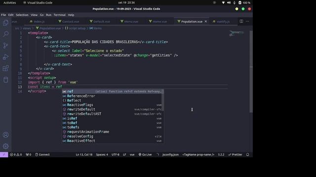 FMDS 2023/2 - Aula 06. VUE.js: watch, vue-router, componentes, vuetify, axios e dados do IBGE. смотреть онлайн